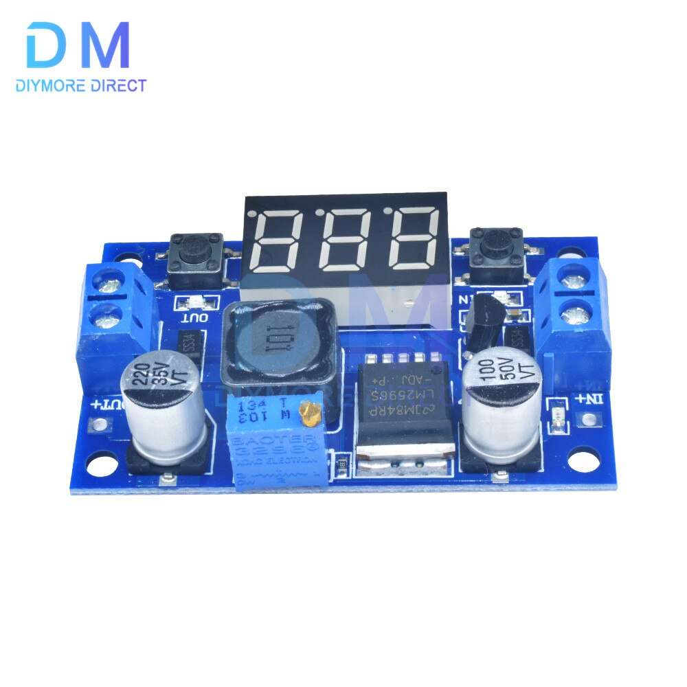 LM2596 DC DC Step Down Converter Voltage Regulator LED Display Voltmeter 4.0~40 to 1.3-37V Buck Adapter Adjustable Power Supply - Image 2