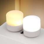 USB Night Light Mini LED Night Light USB Plug Lamp Power Bank Charging USB Book Lights Small Round Reading Eye Protection Lamps